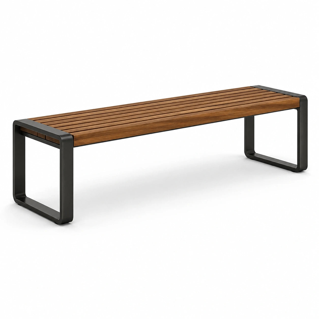 Panchina in legno e metallo outdoor 150 cm