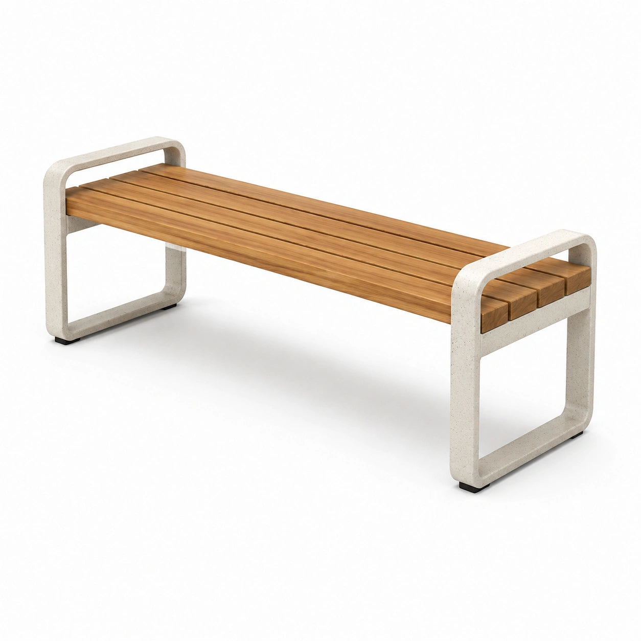 Panca da Esterno in Legno e Calcestruzzo 180x45x45 cm
